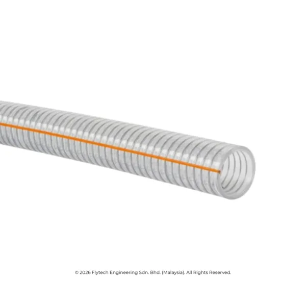 TOYOGOMA PVC Spring Hose Anti-Static Copper Wire — Flammable Liquid Hazardous Area Hose — Flytech Engineering