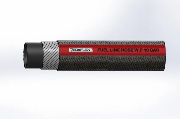 Peraflex Outer Braided Fuel Line Hose 10 Bar