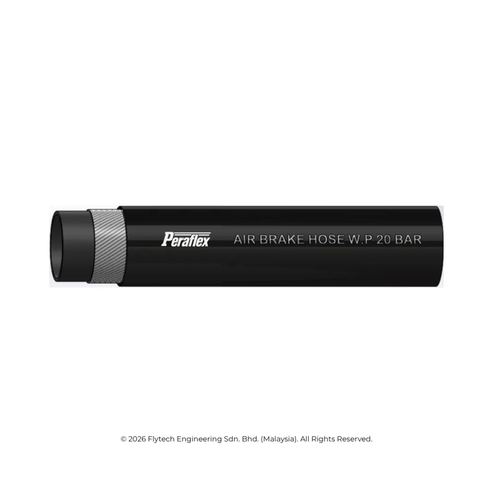 PERAFLEX Black Air Hose 20 Bar — heavy duty SBR rubber hose for compressed air transfer in mining, shipyard and construction industries