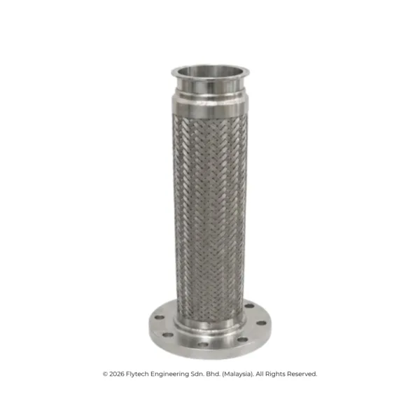 data-centre-stainless-steel-ss-flexible-hose-flytech Data centre cooling hose stainless steel braided flange sanitary clamp liquid cooling Flytech Engineering Klang Malaysia