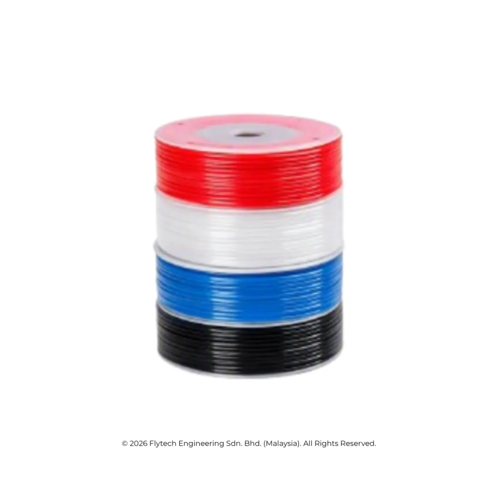 Polyethylene pneumatic tubing PE air line fixed run Flytech Engineering Klang Malaysia