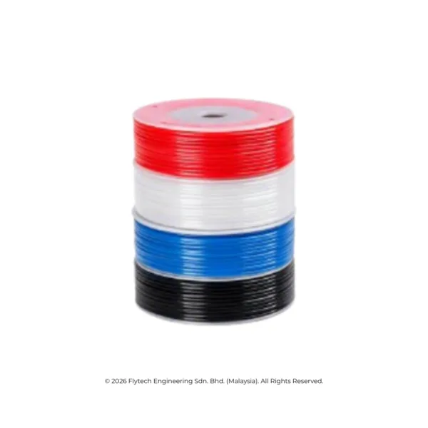 Polyethylene pneumatic tubing PE air line fixed run Flytech Engineering Klang Malaysia